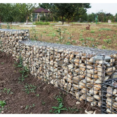 Габион цоколь спиральный оцинкованный (Ц) для забора 2х0,4х0,4х4,8х50х200 мм ГОСТ Р 58120-2018