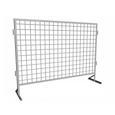 Защитное ограждение мобильное оцинкованное (Ц) 2550х400х2300х4х100х100 мм